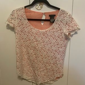 Aritzia Talula White Lace Blouse